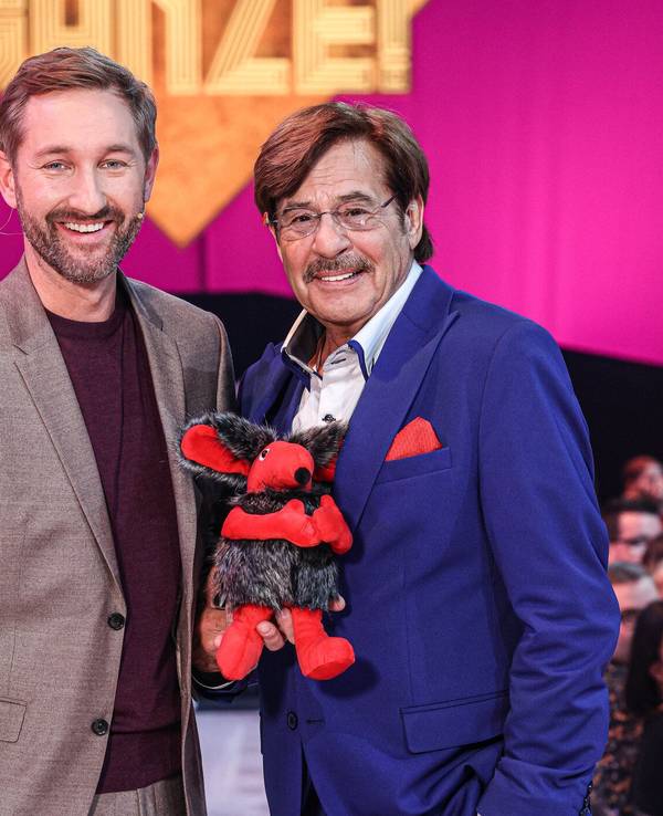 Daniel Boschmann (links) und Jörg Draeger präsentieren gemeinsam die Neuauflage der Kultspielshow „Geh aufs Ganze!“.