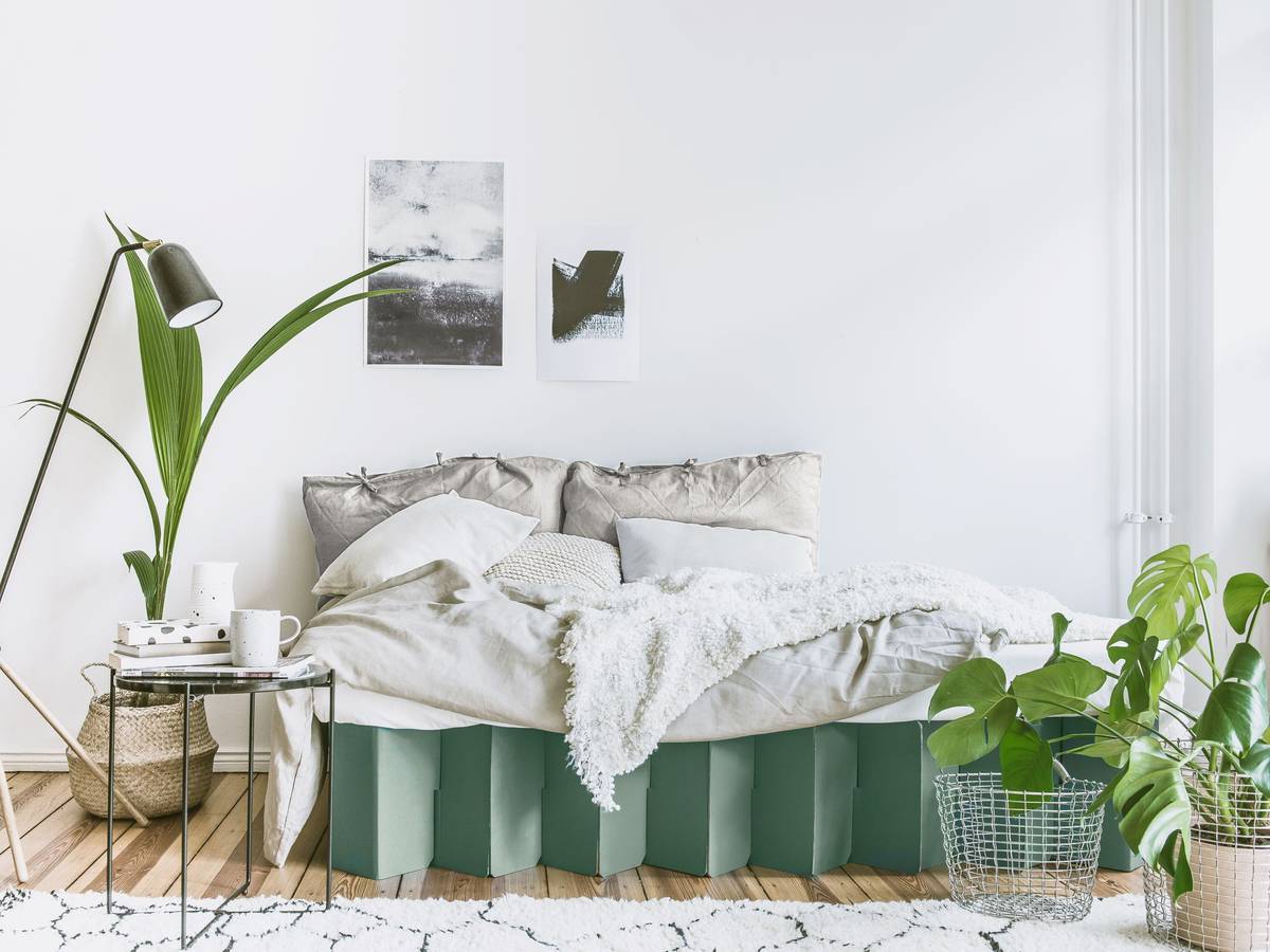 Pflanzen im Schlafzimmer können ein gesundes Raumklima fördern.