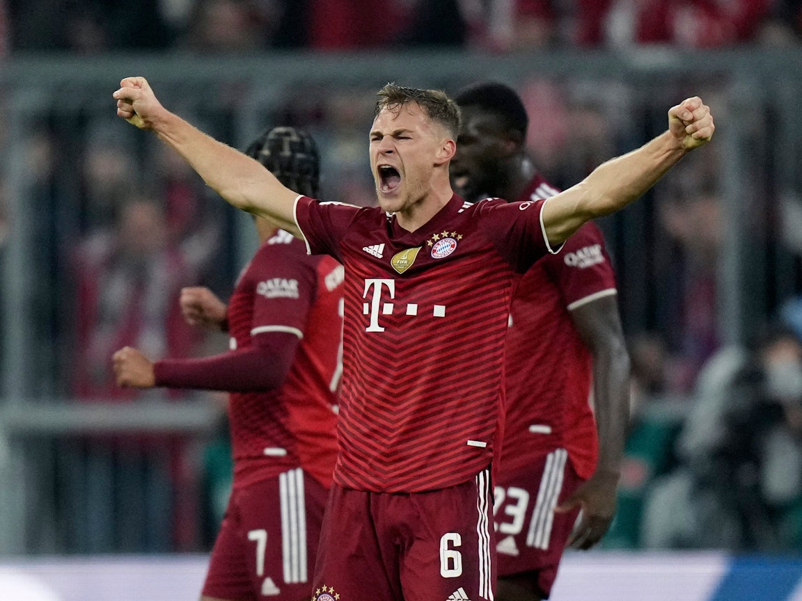 Bayerns Joshua Kimmich jubelt.