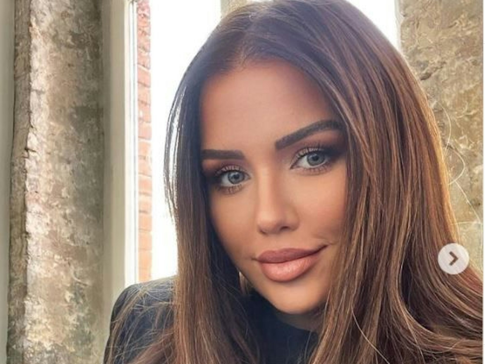 Kim Gloss auf einem Selfie, dass sie am 28. September 2021 auf Instagram hochgeladen hat. Die Sängerin hat sich mit Corona infiziert.