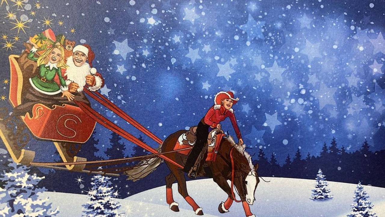 Die Weihnachtskarte der Familie Michael Schumacher.