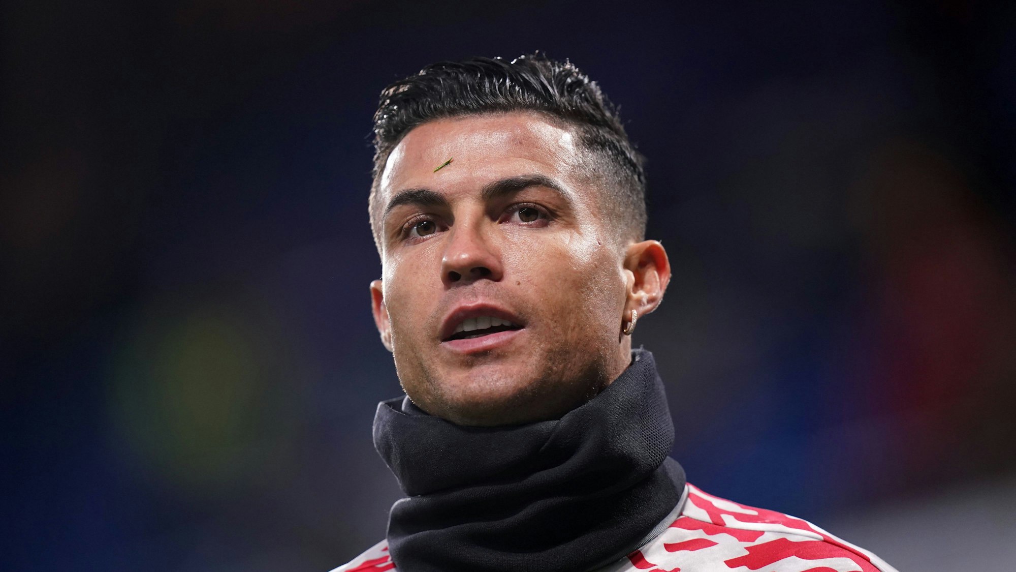 Cristiano Ronaldo beim Aufwärmen