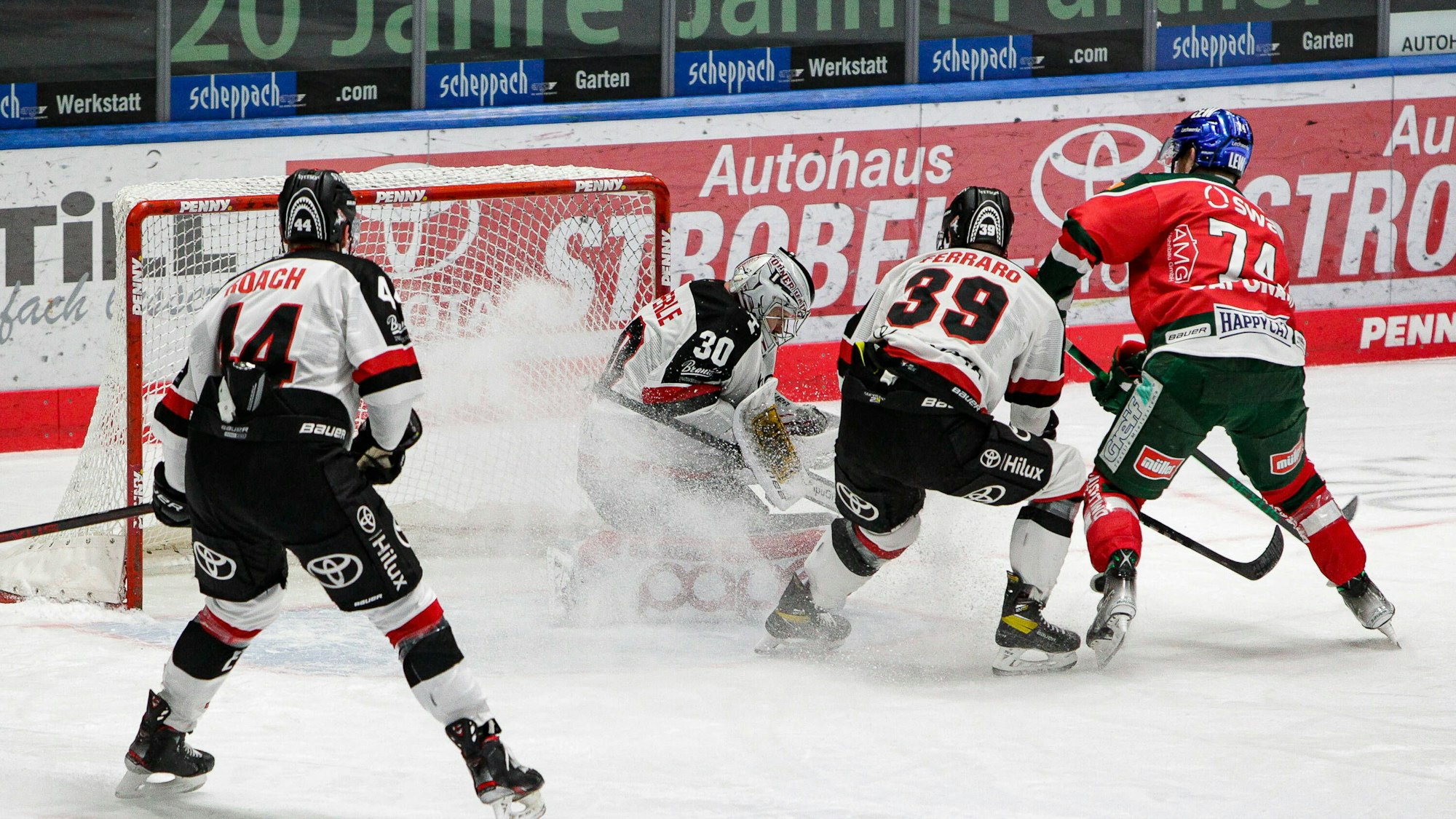 DEL: Augsburger Panther gegen Kölner Haie.