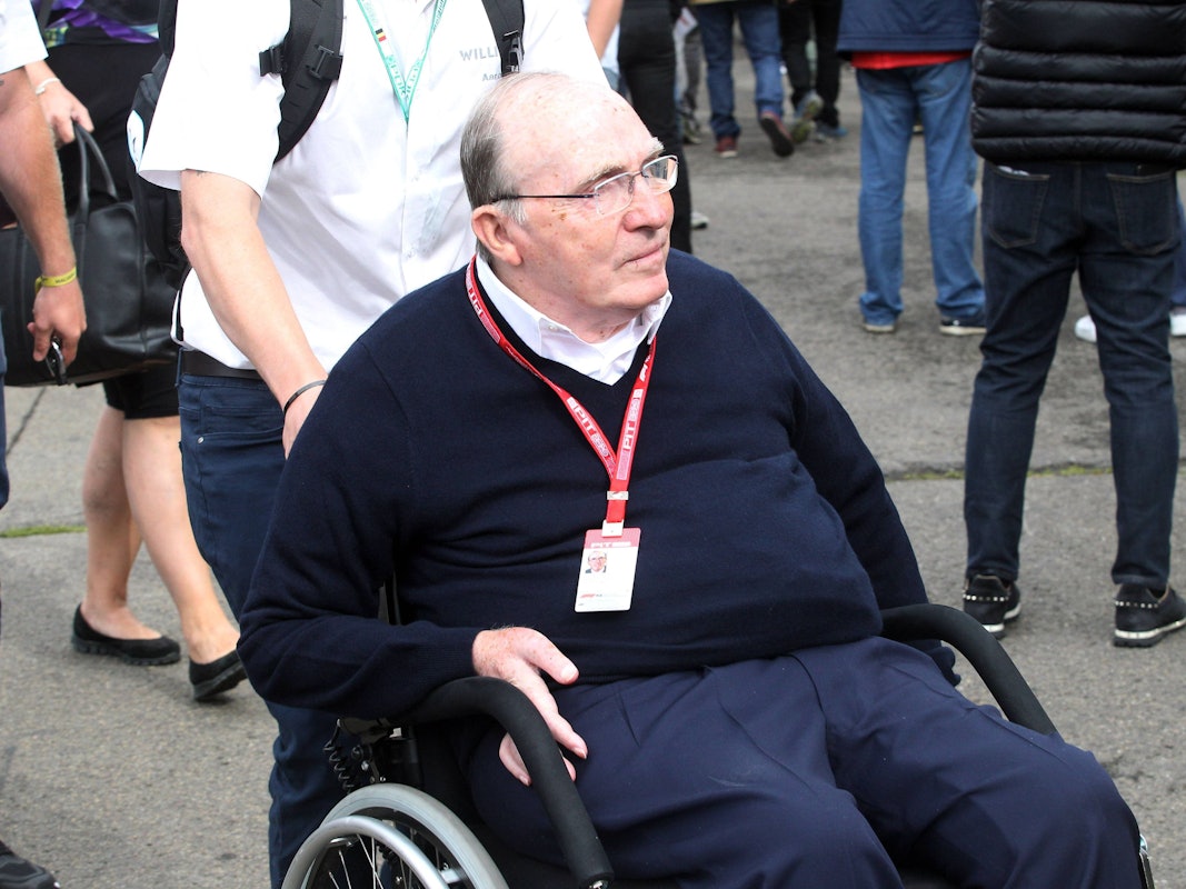Frank Williams beim Formel-1-Rennen ins Spa