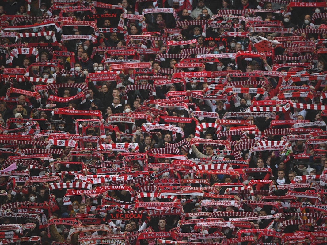 Blick in die Fankurve des 1. FC Köln