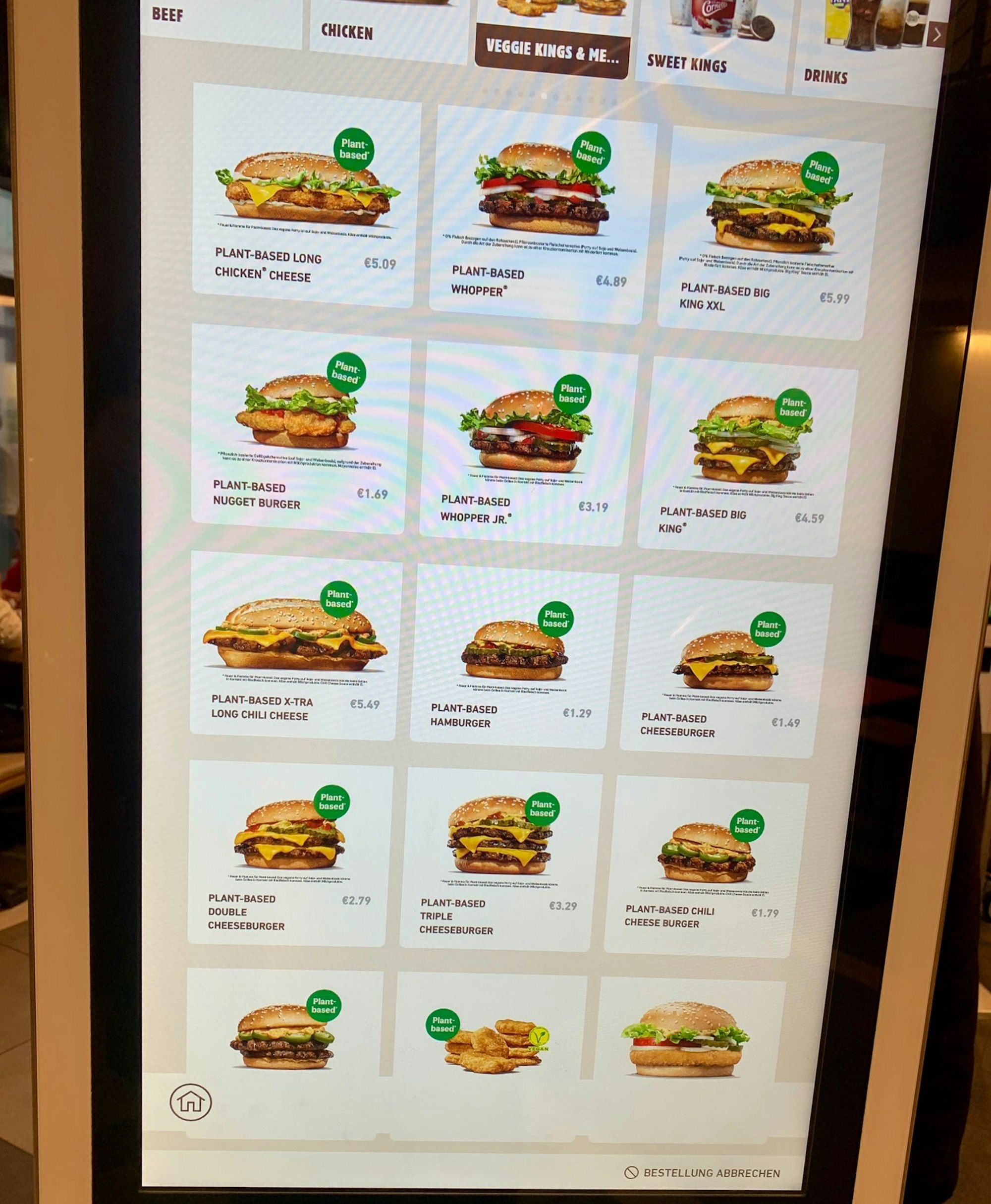 Burger King bietet in der Filiale auf der Kölner Schildergasse vermehrt pflanzliche Burger an.