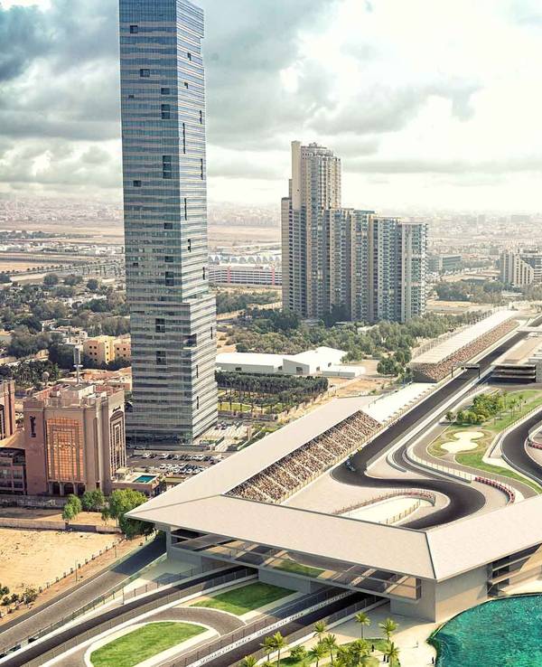 Der Jeddah Corniche Circuit in Saudi-Arabien