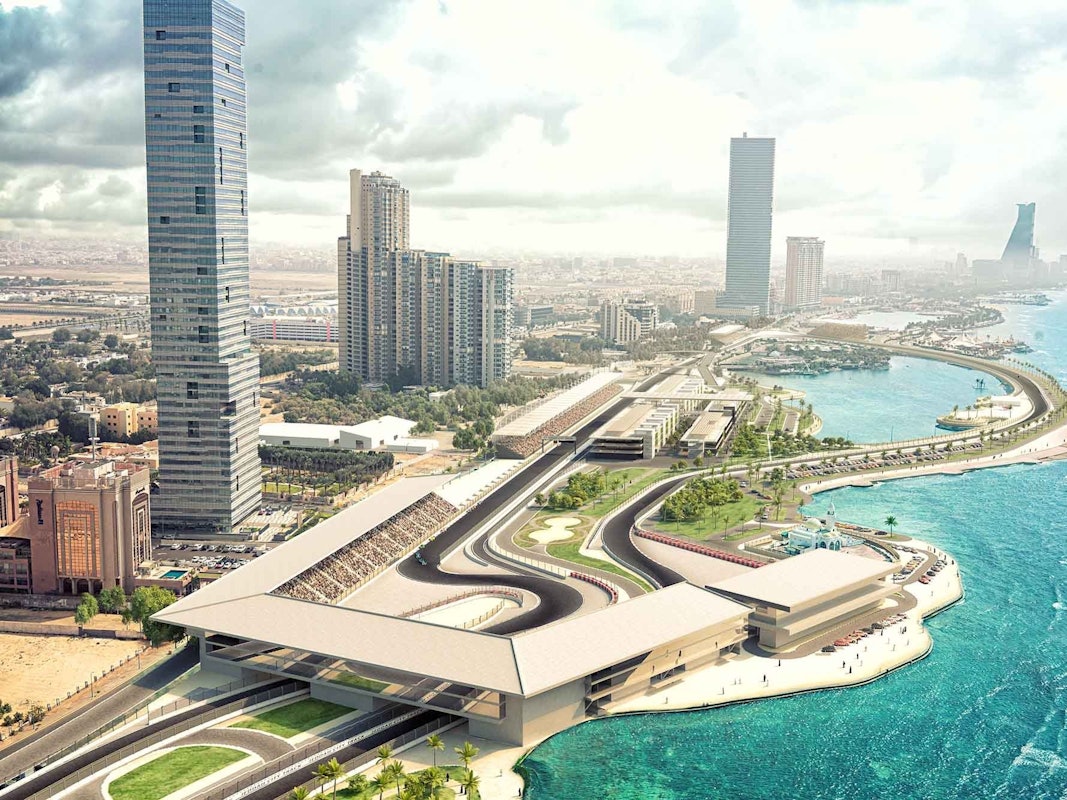 Der Jeddah Corniche Circuit in Saudi-Arabien