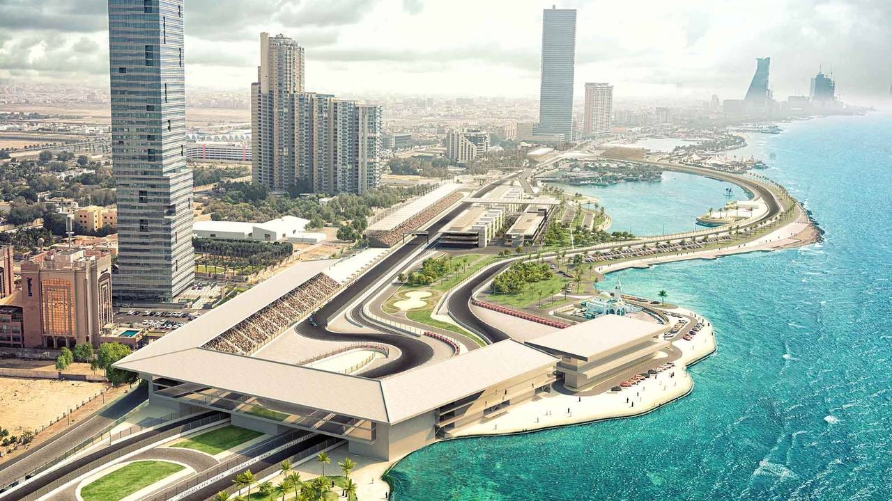 Der Jeddah Corniche Circuit in Saudi-Arabien