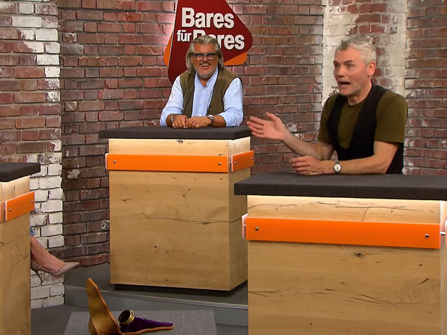 Ein Screenshot aus der ZDF-Sendung „Bares für Rares“ vom 2. Dezember 2021.