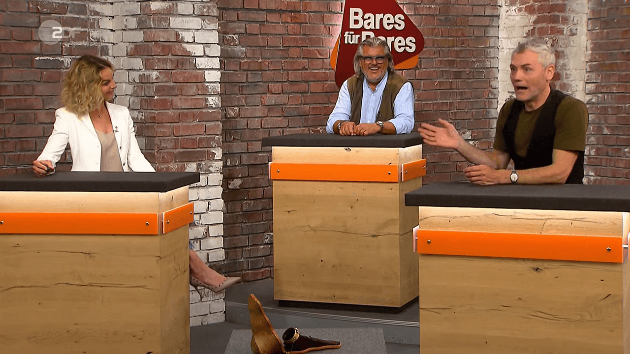 Ein Screenshot aus der ZDF-Sendung „Bares für Rares“ vom 2. Dezember 2021.