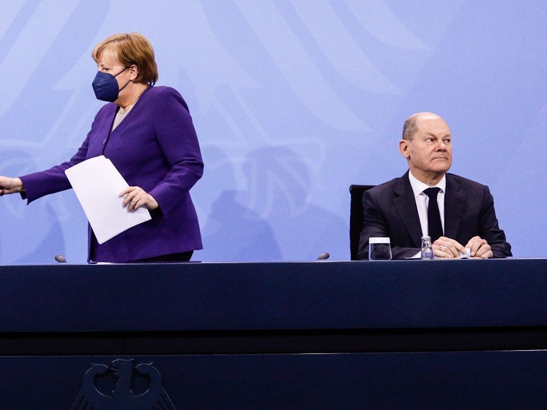 Nach dem Corona-Gipfel am 2. Dezember 2021: Noch-Kanzlerin Angela Merkel hat unter anderem einen Lockdown für Ungeimpfte beschlossen.