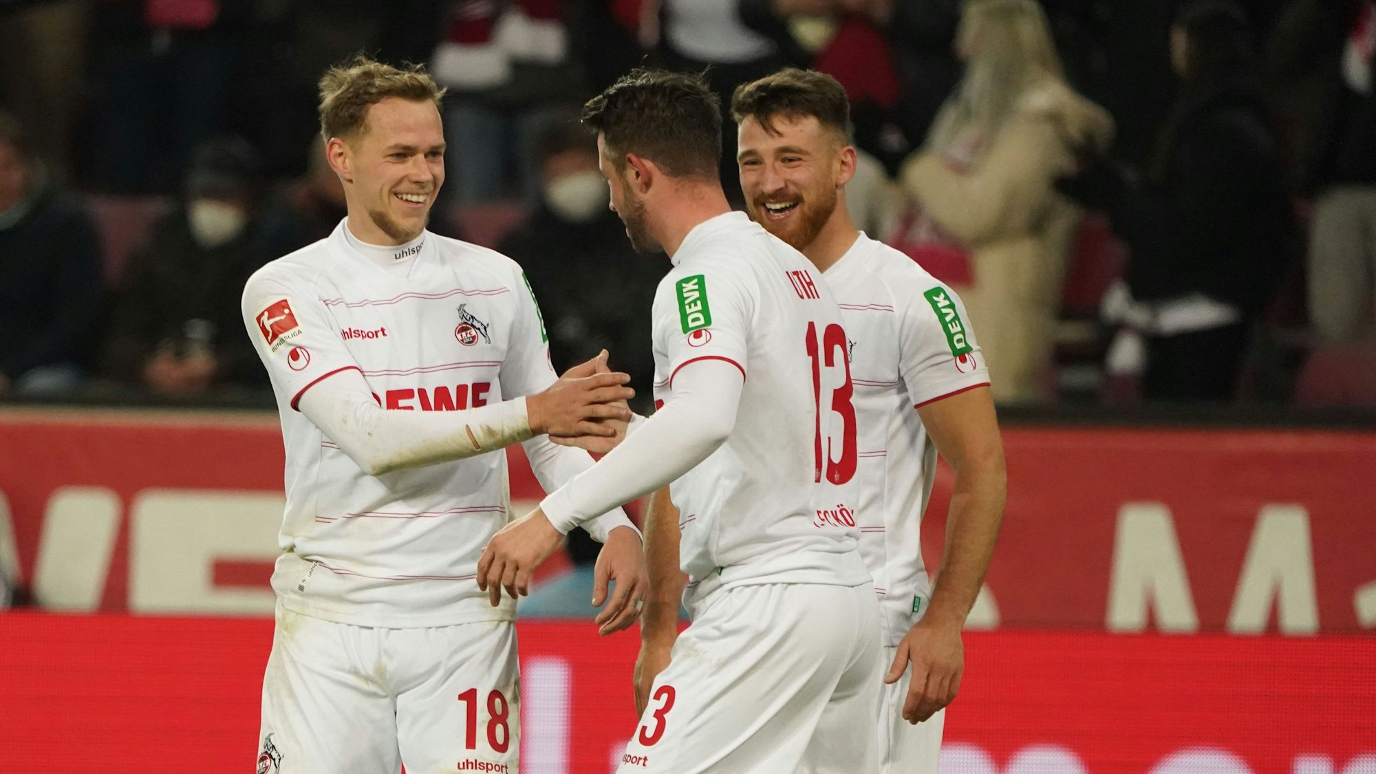 Ondrej Duda jubelt für den 1. FC Köln gegen Borussia Mönchengladbach.