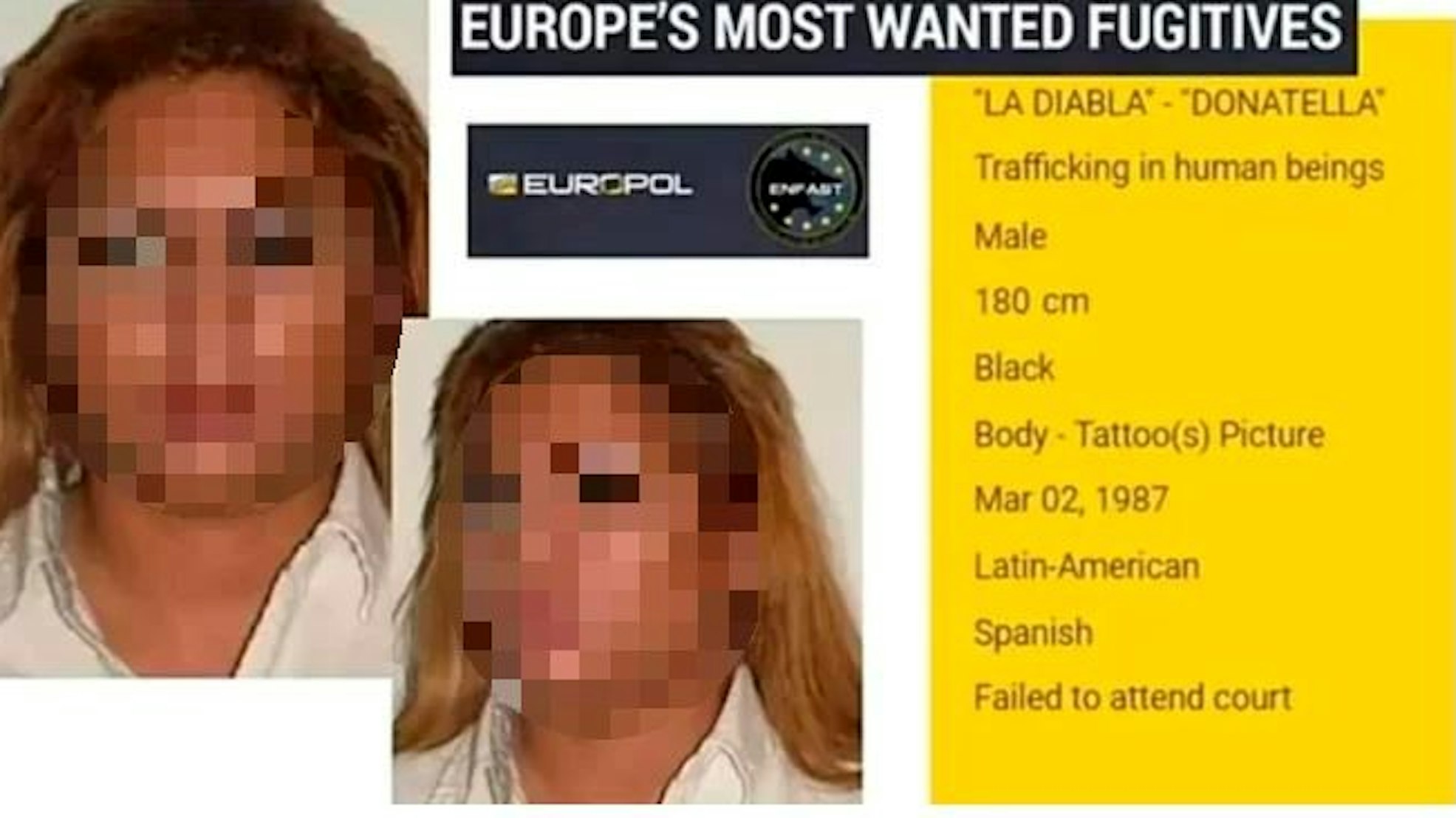 „La Diabla“ wurde von Europol gesucht und jetzt in Hamburg festgenommen.