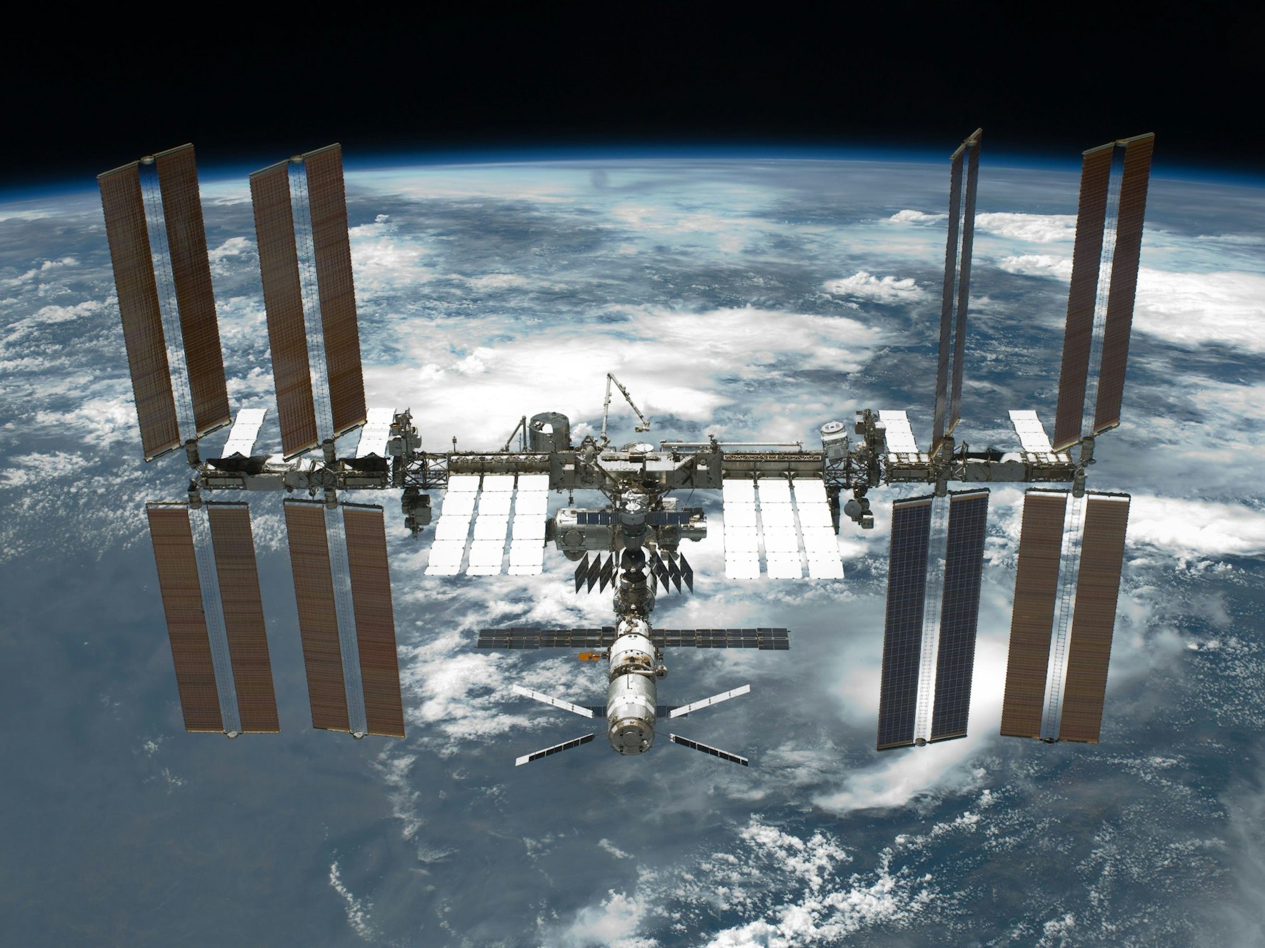 Weltraumschrott bedroht den Einsatz auf der Raumstation (ISS) – hier ein Foto vom 2. Dezember 2021.