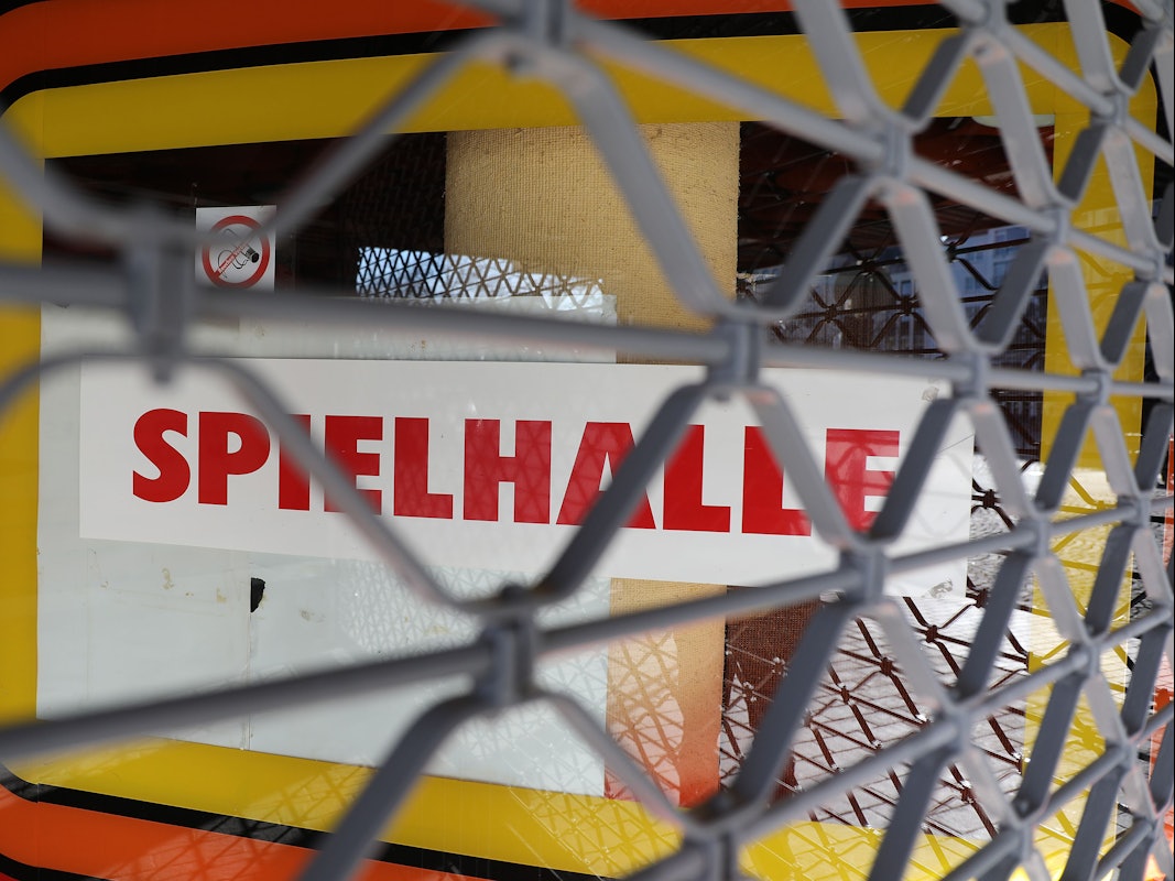 Eine Spielhalle ist geschlossen. Foto vom 16. März 2020.