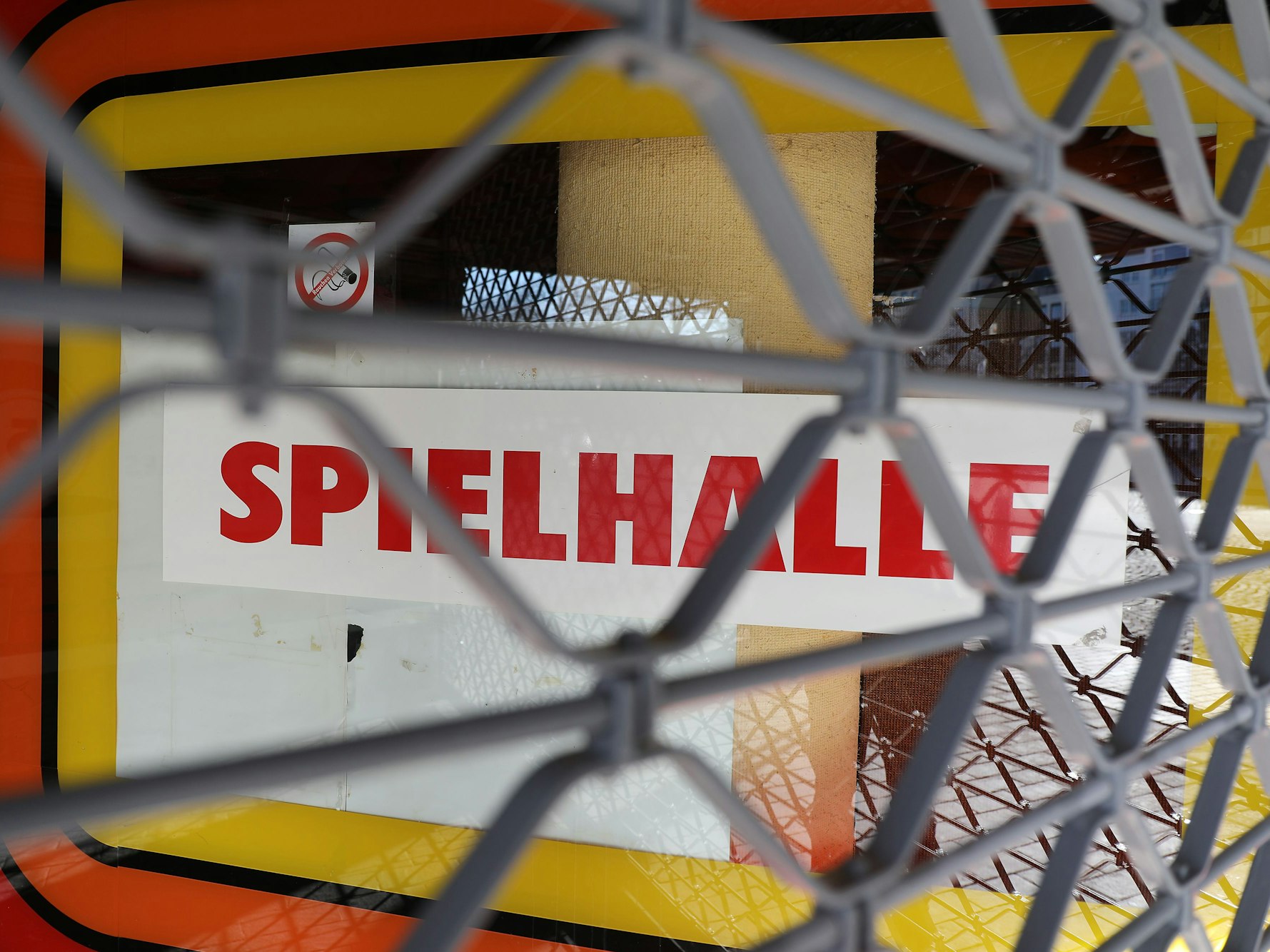 Eine Spielhalle ist geschlossen. Foto vom 16. März 2020.