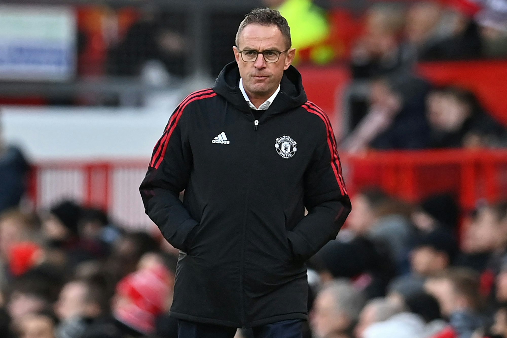 Ralf Rangnick steht an der Seitenlinie