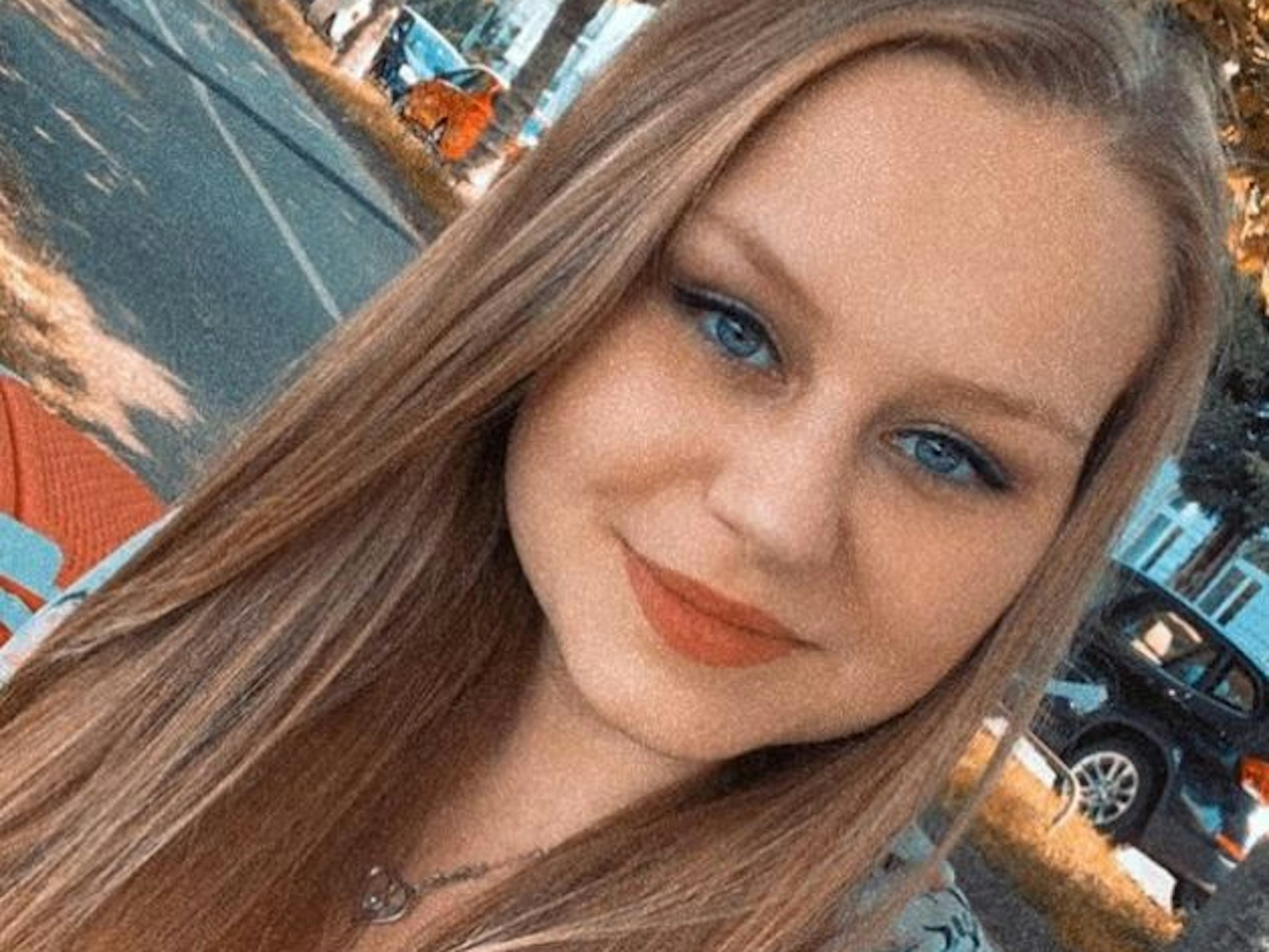 Sarah-Jane Wollny auf einem Selfie.