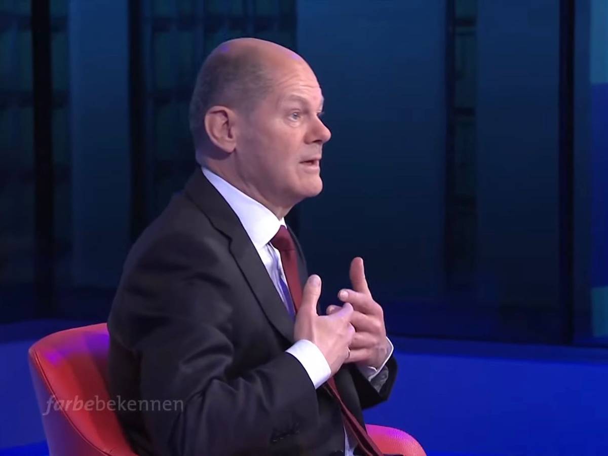 Bundeskanzler Olaf Scholz war am Mittwochabend (8. Dezember) um 20.15 in der ARD-Sendung „Farbe bekennen“ zu Gast.
