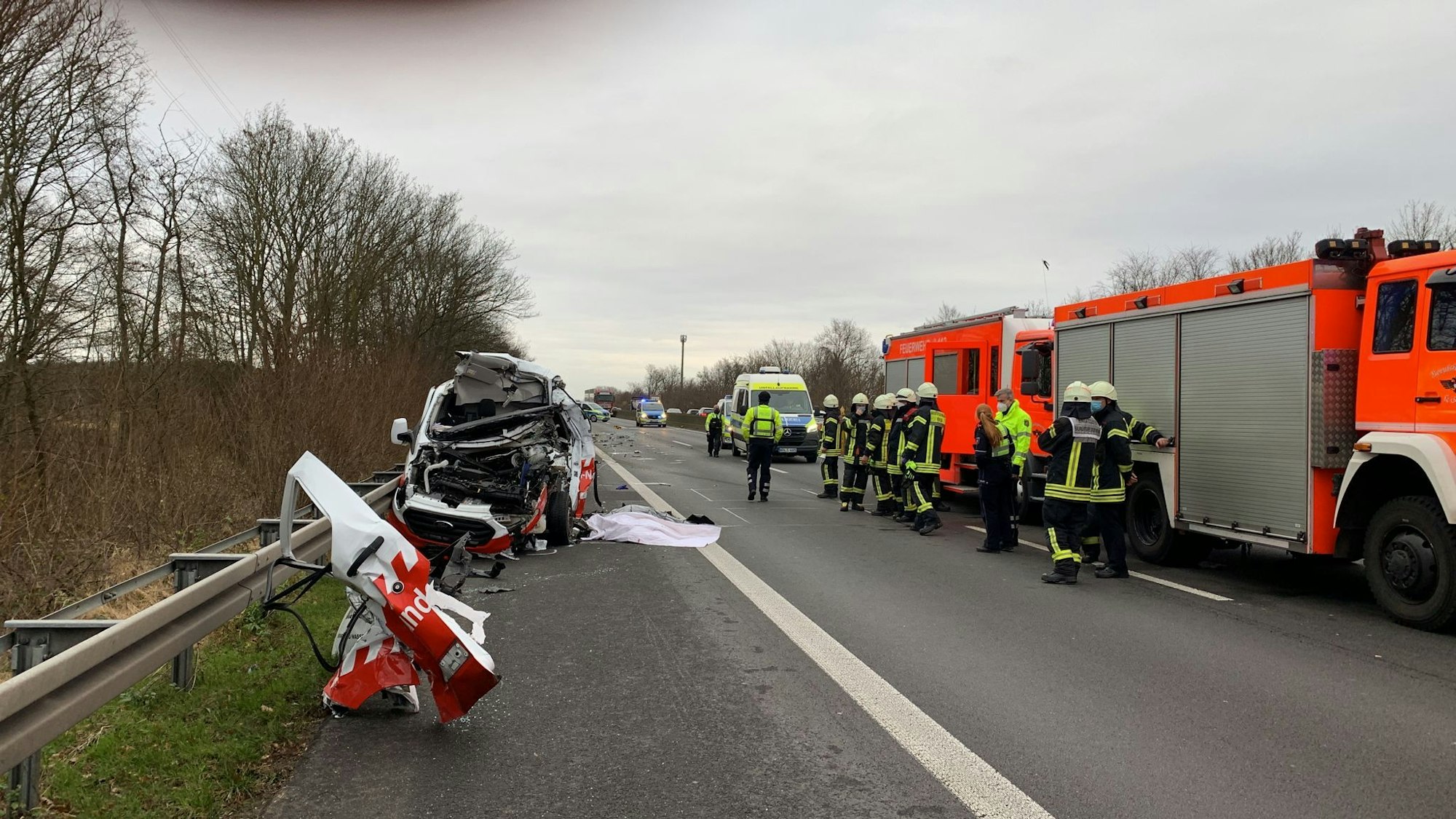 Tödlicher Unfall am 9. dezember auf der A57 bei Worringen