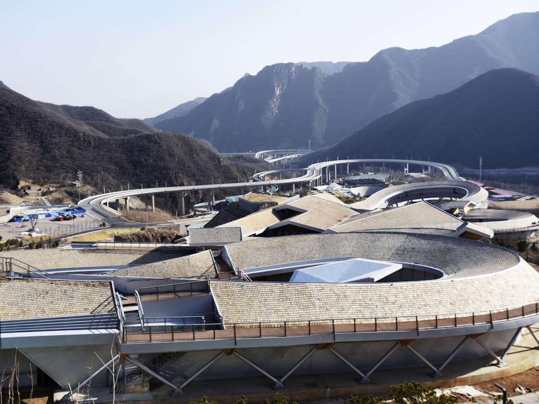 National Sliding Centre in der Umgebung von Peking