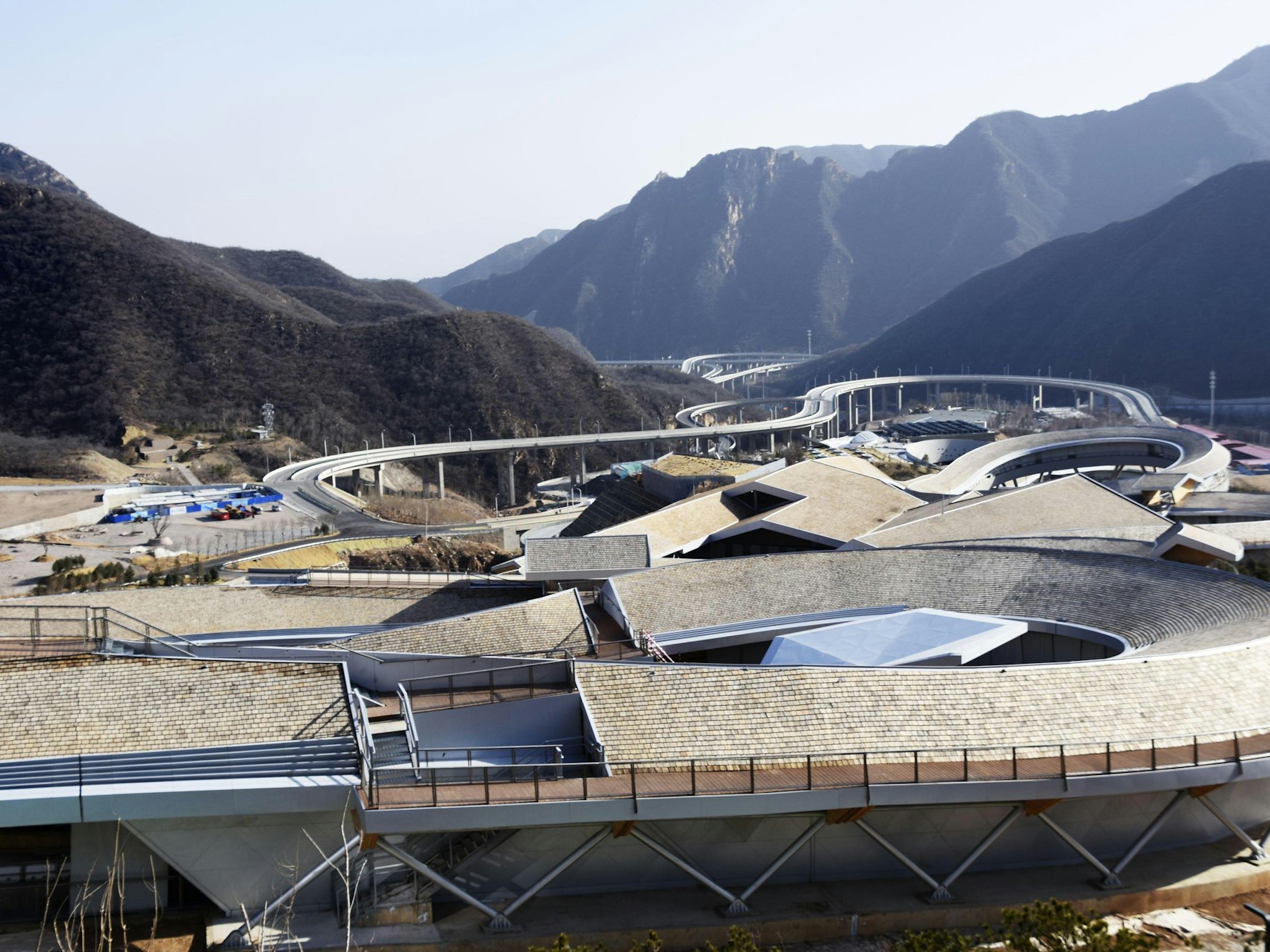 National Sliding Centre in der Umgebung von Peking