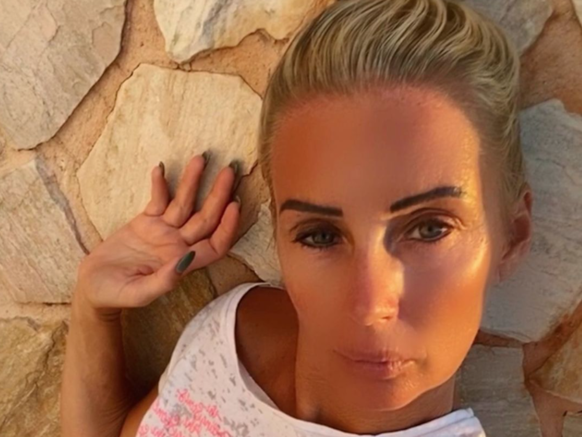 Mallorca-Auswanderin Peggy Jerofke auf einem Instagram-Selfie vom 4. Mai 2021. Foto gescreenshotet am 10.12.2021 zur Berichterstattung.