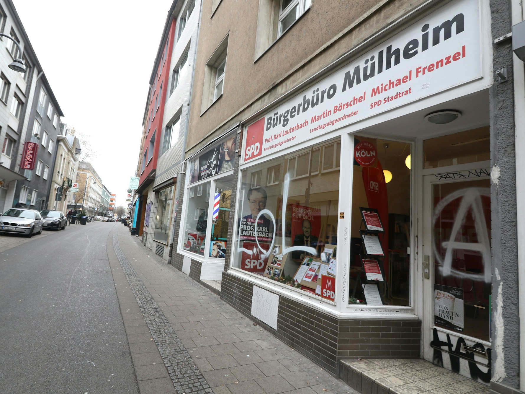 Ansicht des Wahlkreisbüros von Karl Lauterbach in Köln-Mülheim