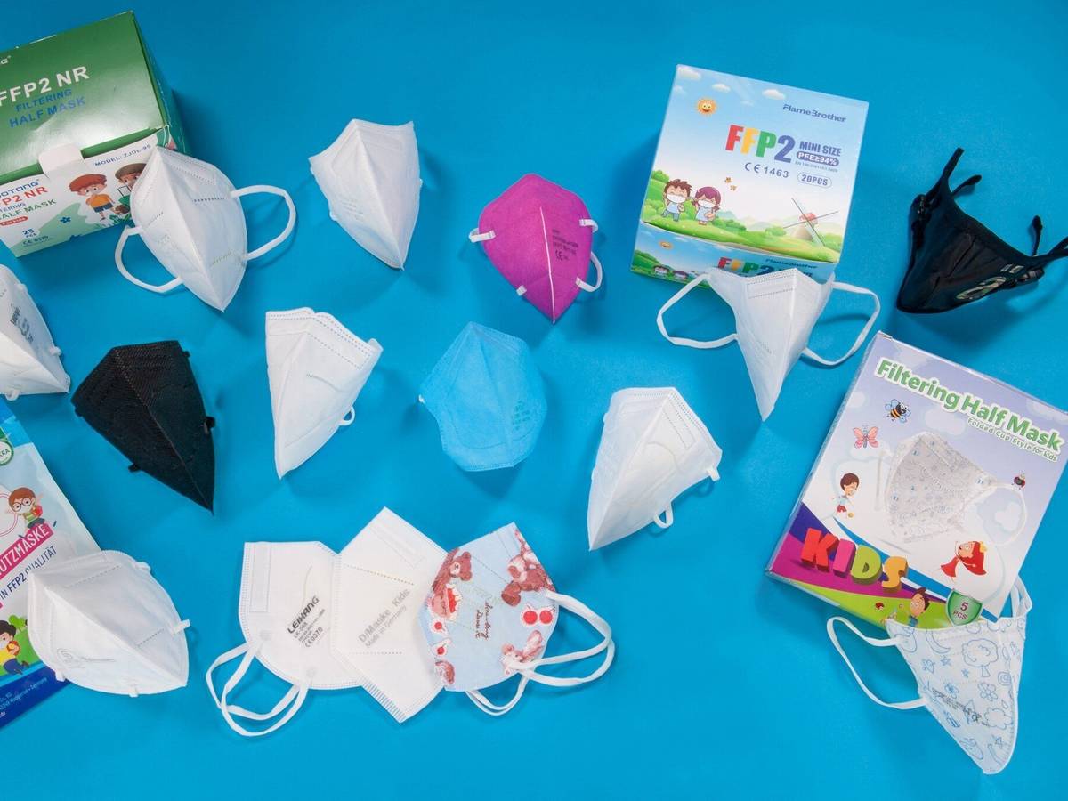 Die Stiftung Warentest kann keine der geprüften FFP2-Masken für Kinder empfehlen.