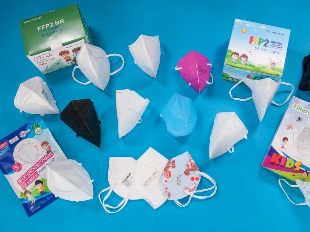 Die Stiftung Warentest kann keine der geprüften FFP2-Masken für Kinder empfehlen.