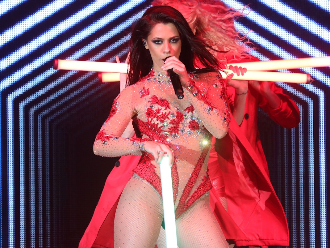 Schlagerstar Vanessa Mai tritt im Mai 2018 in Rostock auf.