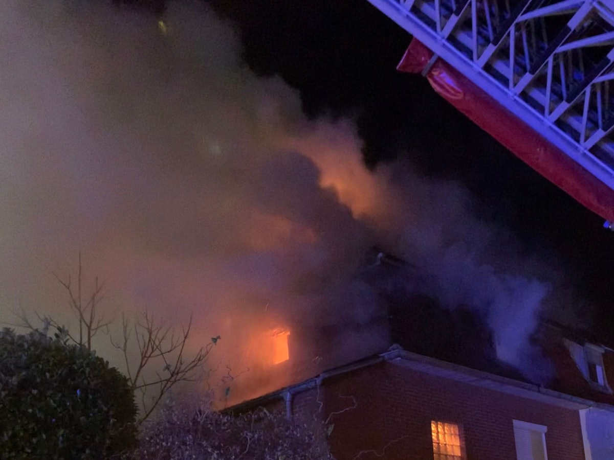 Brand eines Wohnhauses in Stolberg-Donnerberg.