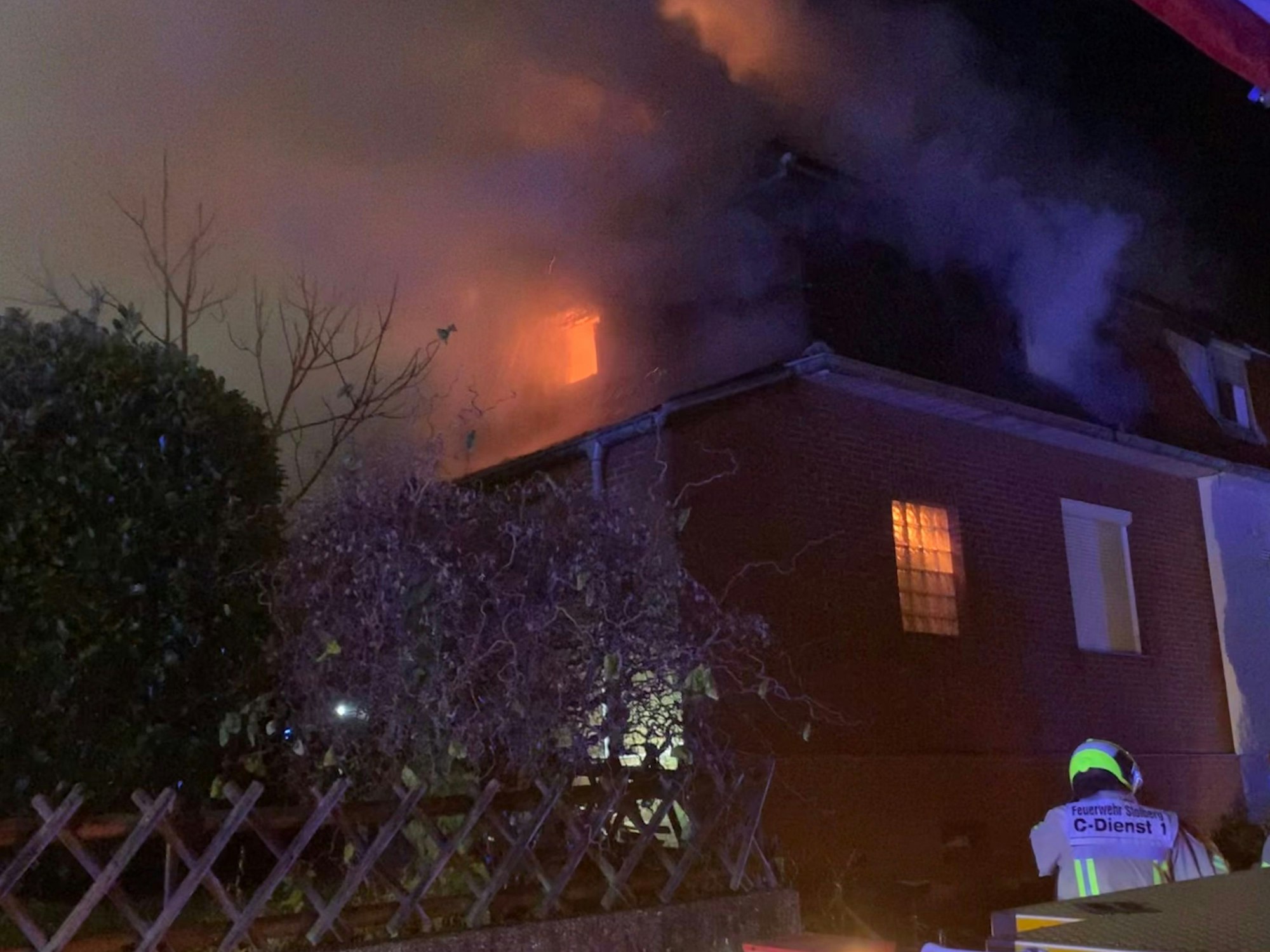 Brand eines Wohnhauses in Stolberg-Donnerberg.