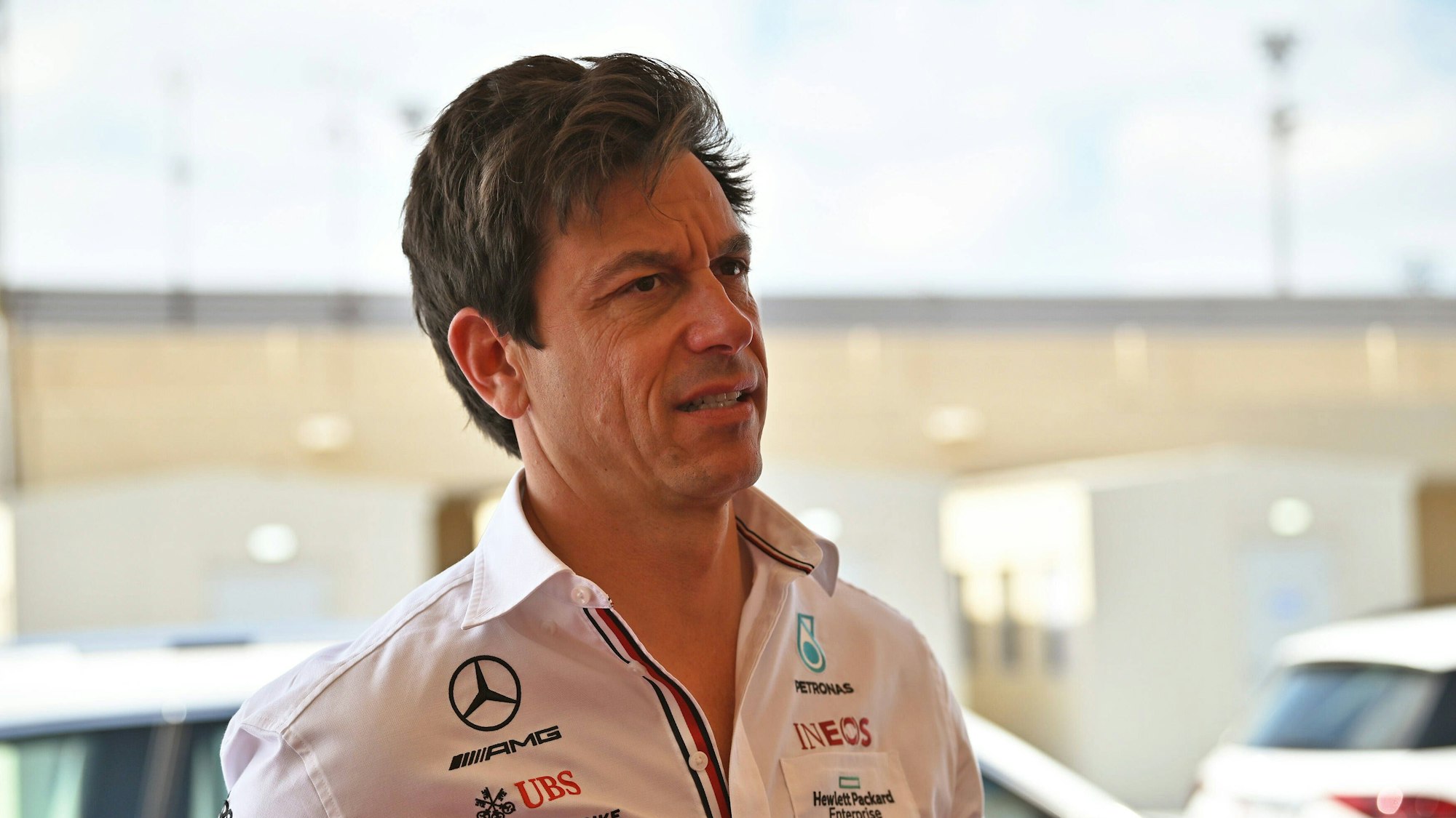 Toto Wolff beim Rennen in Abu Dhabi