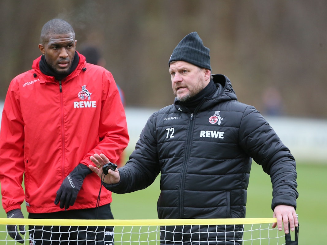 Steffen Baumgart und Anthony Modeste trainieren beim 1. FC Köln.