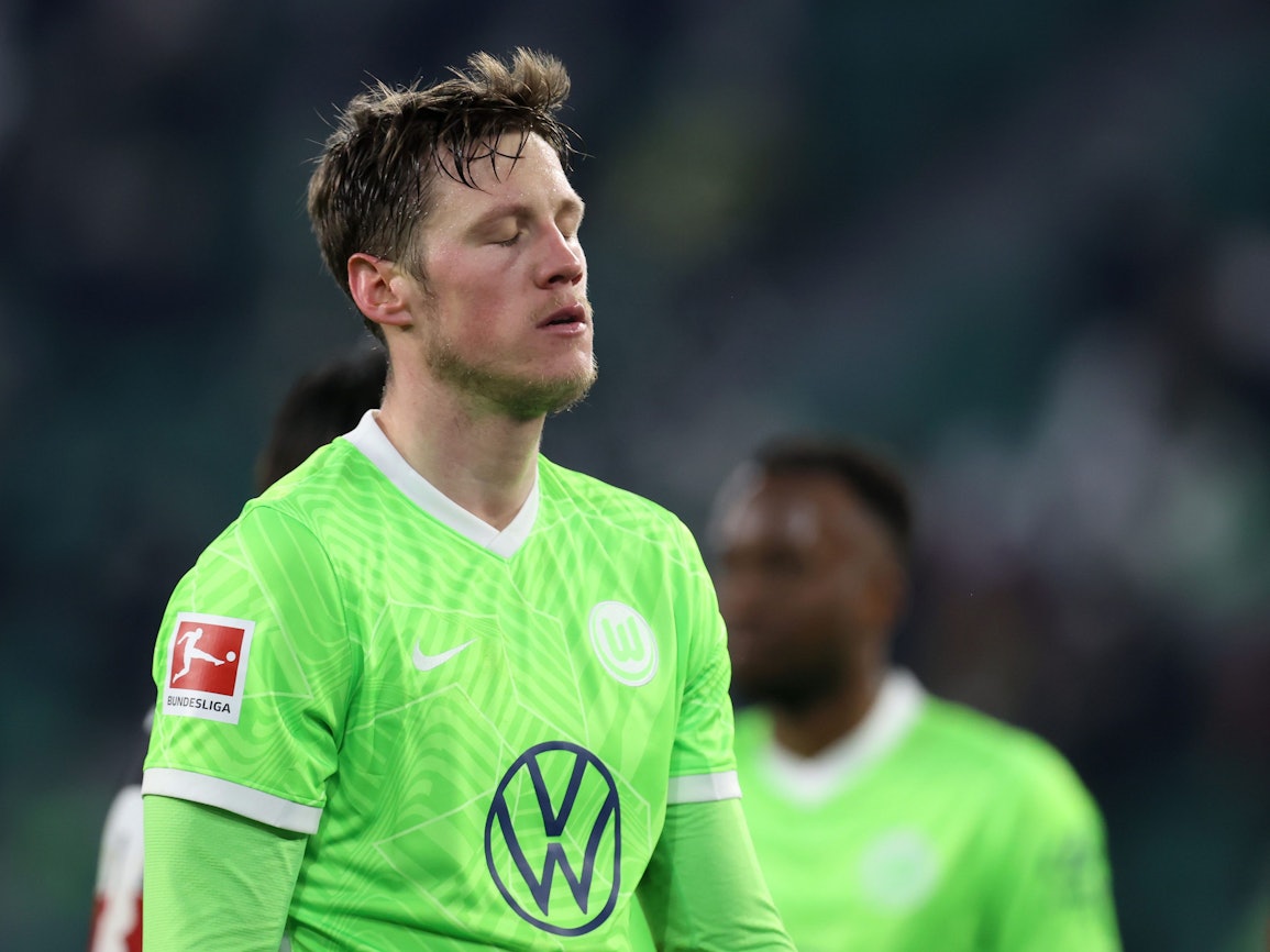 Wout Weghorst enttäuscht im Spiel gegen den 1. FC Köln