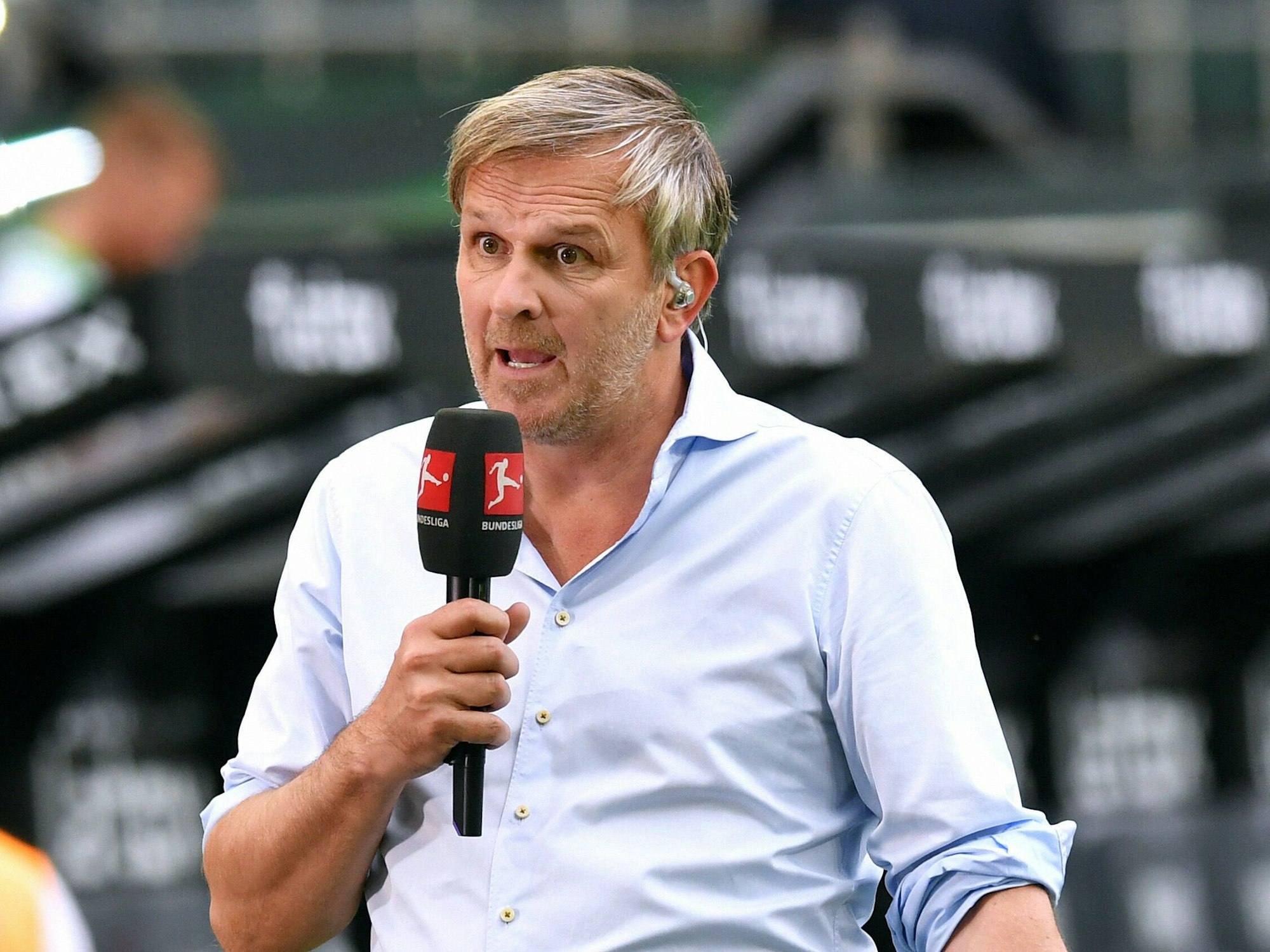 Sky-Experte Didi Hamann am Mikrofon