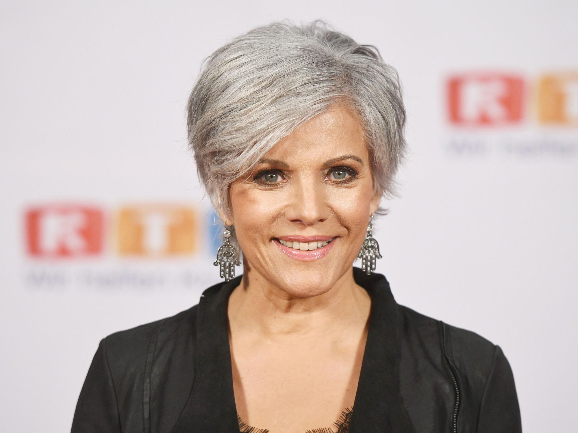 Birgit Schrowange, TV-Moderatorin, beim RTL-Spendenmarathon.