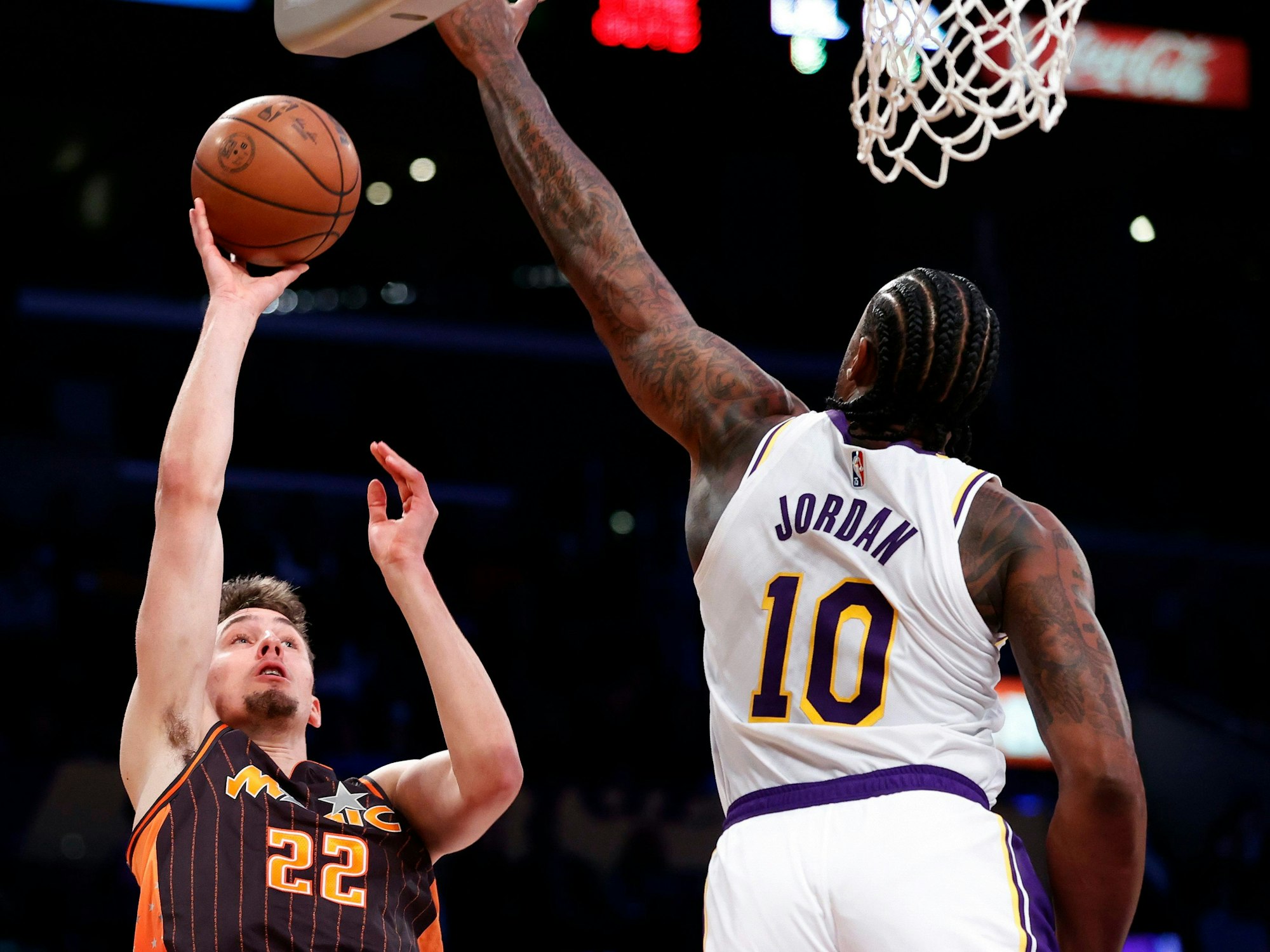 Franz Wagner trifft im Spiel der Orlando Magic in der NBA.