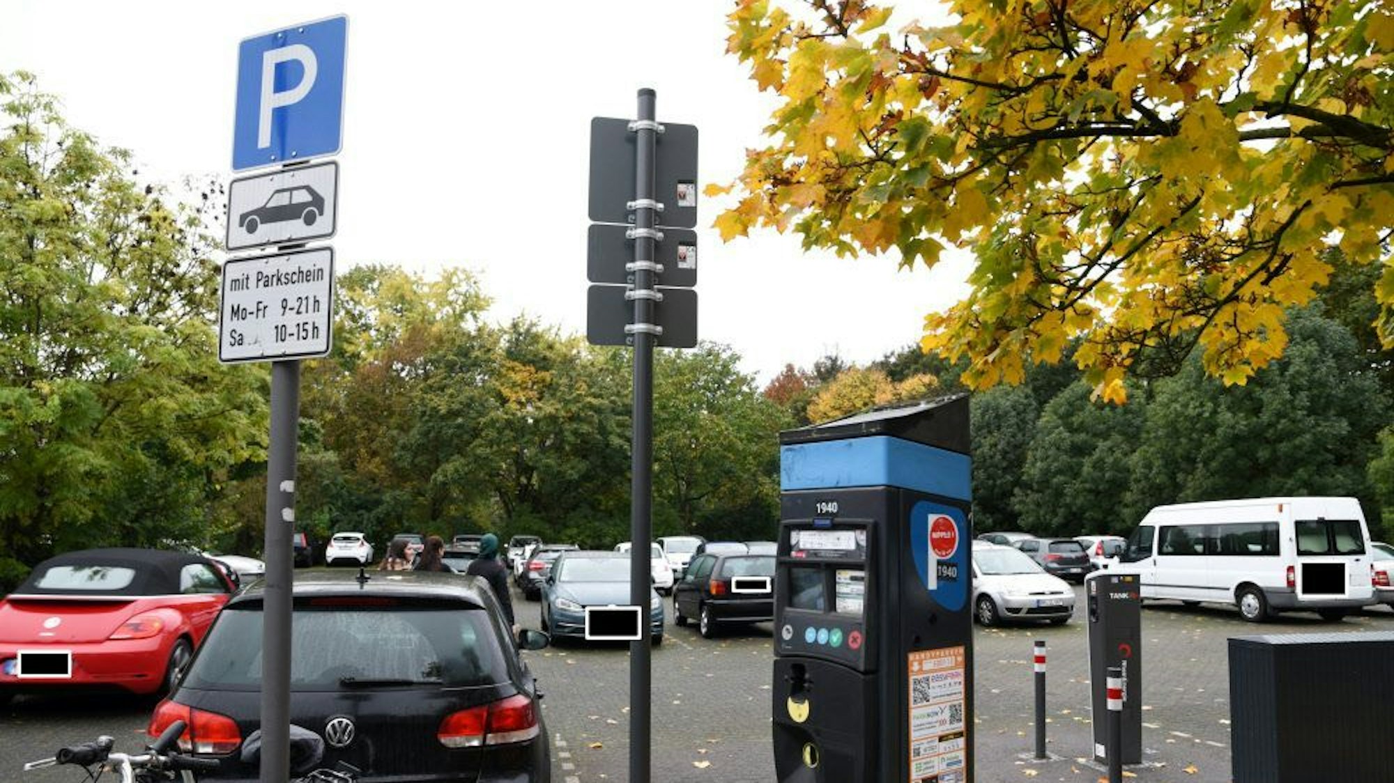 Der Parkplatz am Nippeser Tälchen.