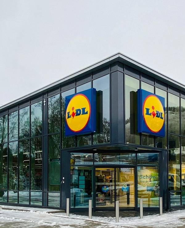 Das Bild zeigt eine Filiale des Discounters Lidl.