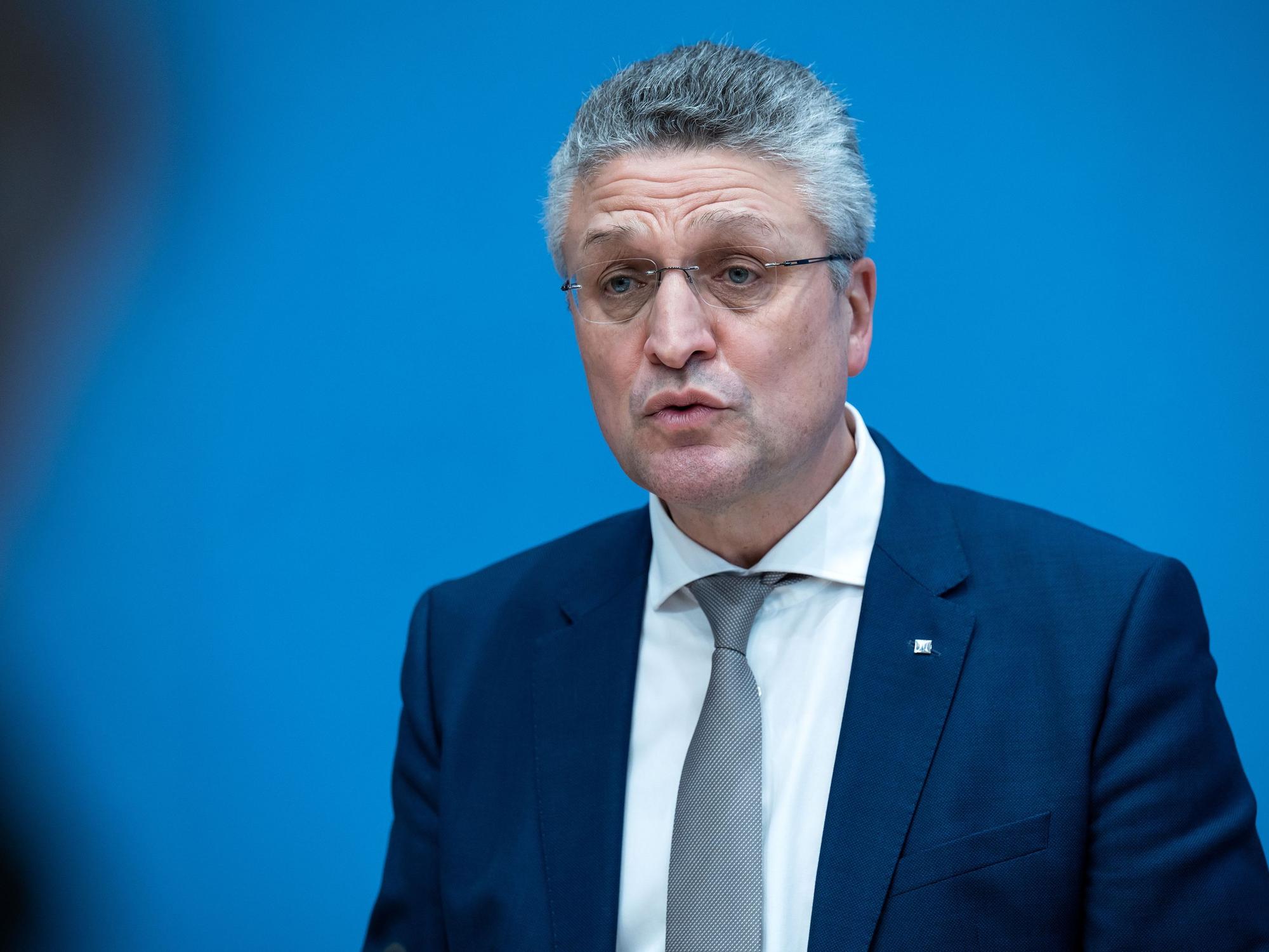 Lothar Wieler Präsident des Robert Koch-Instituts auf der Bundespressekonferenz.
