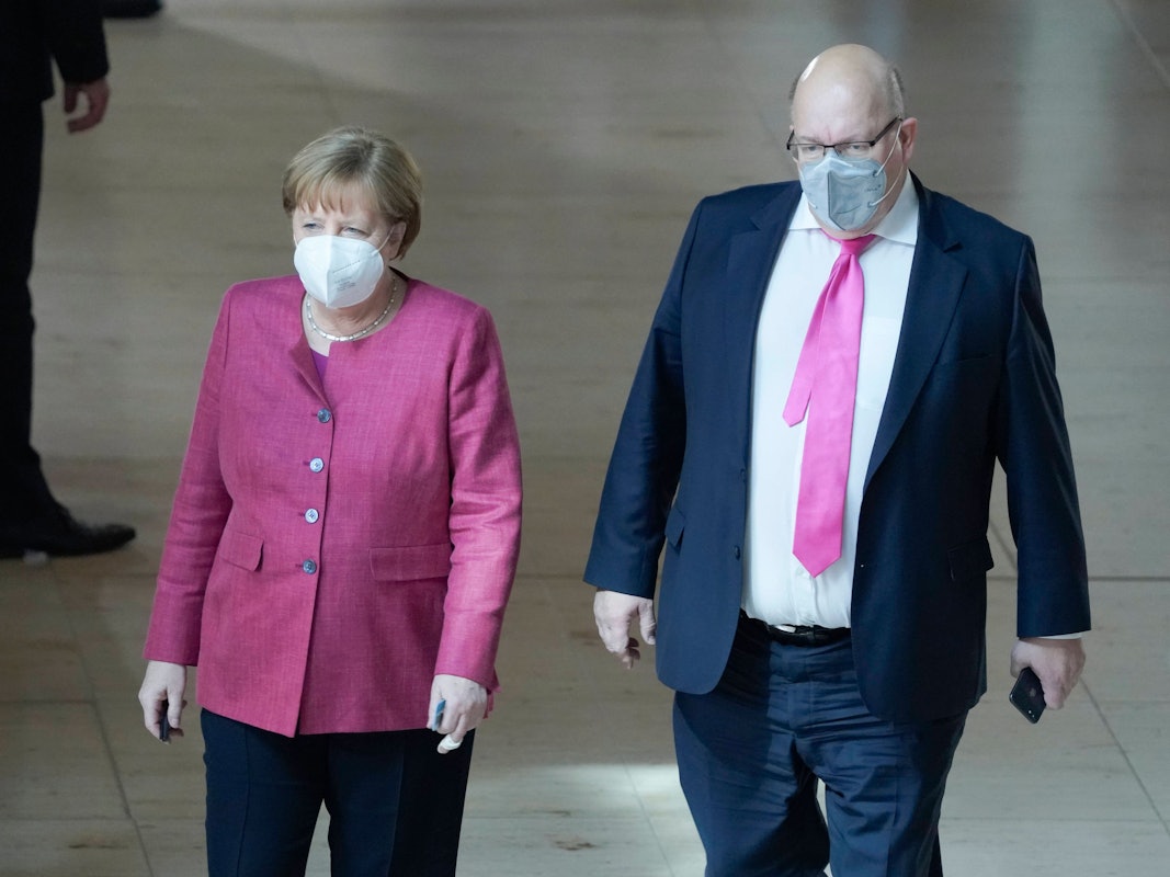 Angela Merkel und Wirtschaftsminister Peter Altmaier.