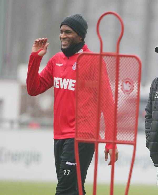 Anthony Modeste und Steffen Baumgart trainieren beim 1. FC Köln.
