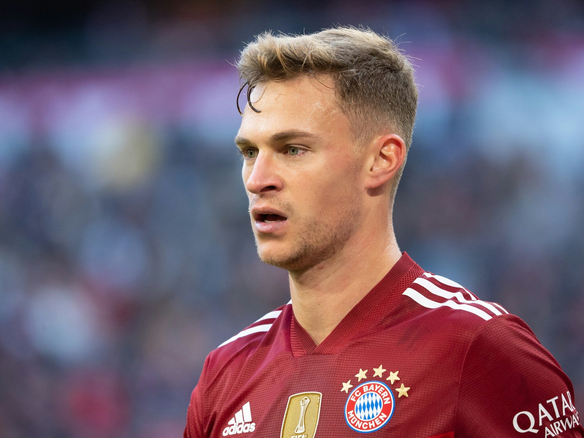 Bayern-Spieler Joshua Kimmich beim Spiel gegen die TSG Hoffenheim.