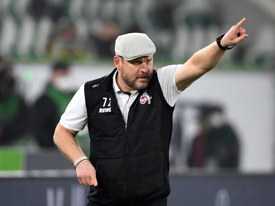 Steffen Baumgart trainiert den 1. FC Köln in Wolfsburg.