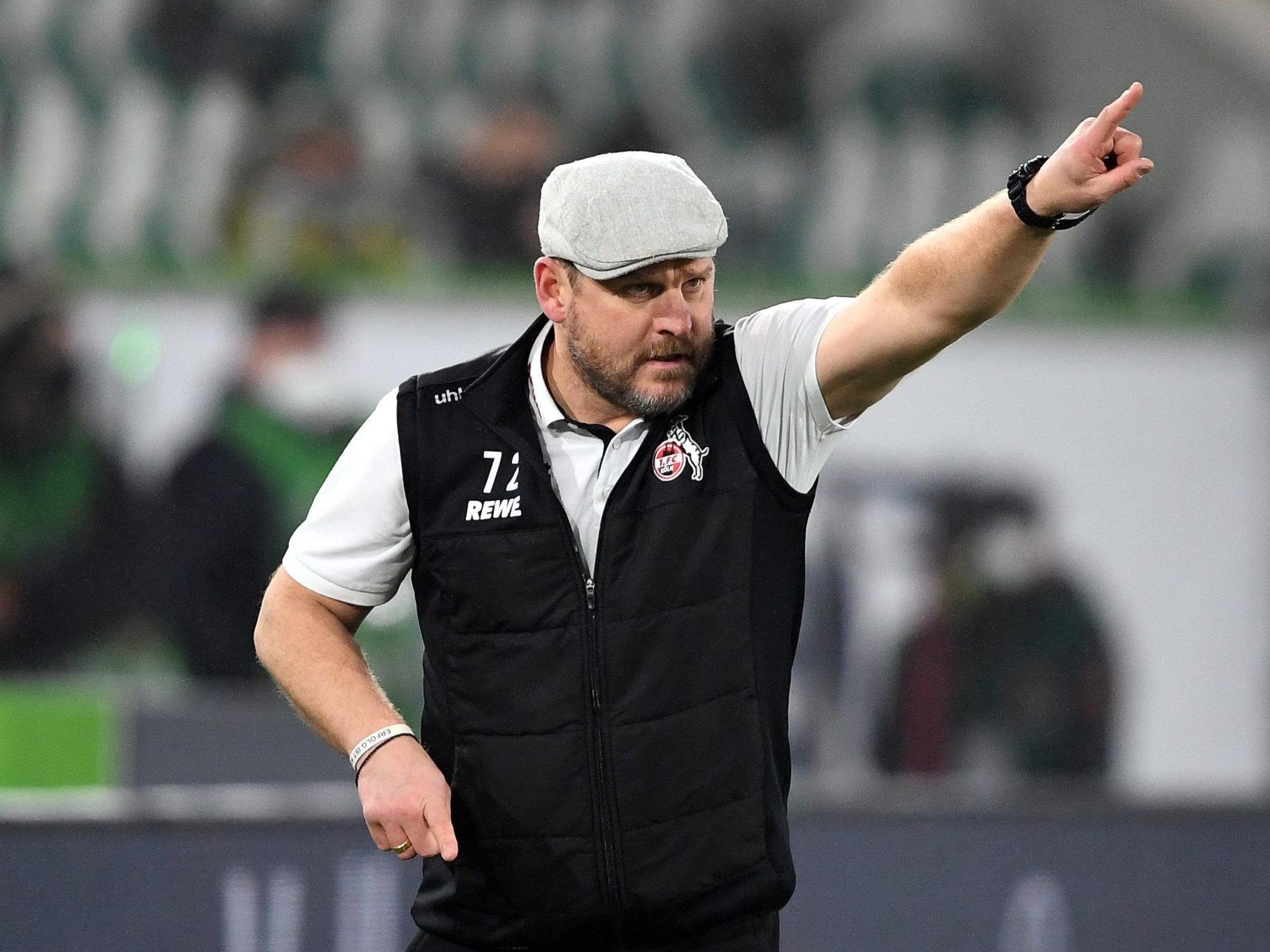 Steffen Baumgart trainiert den 1. FC Köln in Wolfsburg.