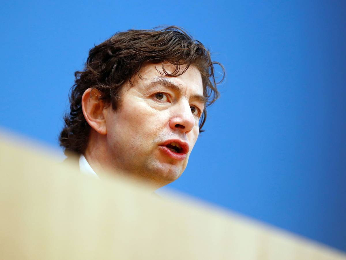 Christian Drosten, Direktor des Instituts für Virologie, Charité Berlin, nimmt an einer Pressekonferenz zur aktuellen Lage in der Corona-Pandemie teil. Das Foto wurde am 22. Januar 2021 geschossen.