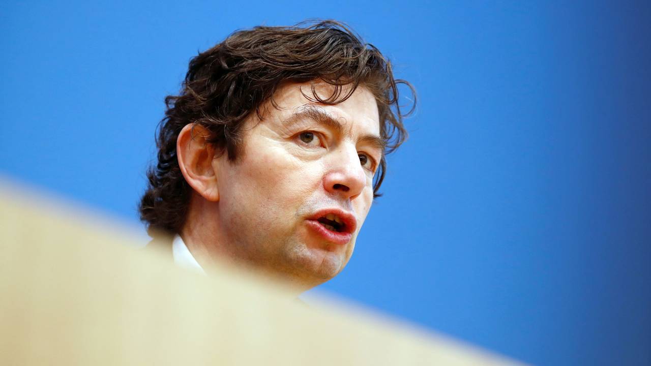 Christian Drosten, Direktor des Instituts für Virologie, Charité Berlin, nimmt an einer Pressekonferenz zur aktuellen Lage in der Corona-Pandemie teil. Das Foto wurde am 22. Januar 2021 geschossen.